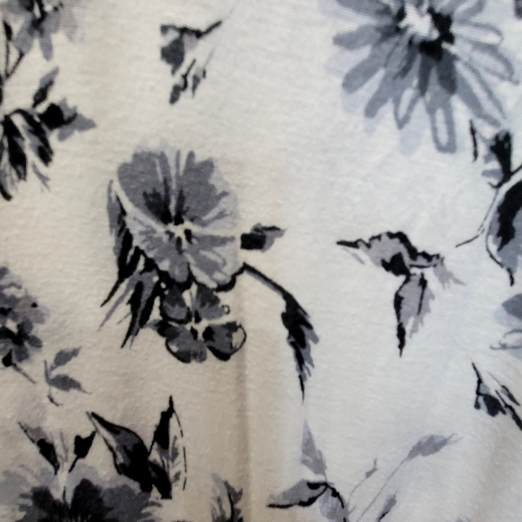 CROFT & BARROW 1X Floral Blue White Pajama Dress Sleeveless Midi  Rayon Blend - Picture 4 of 5